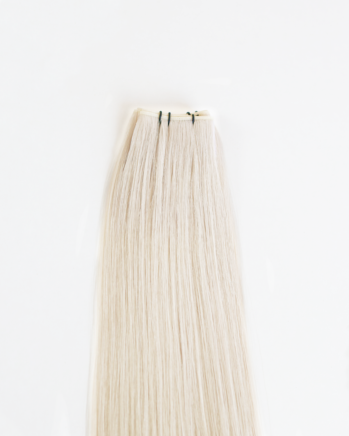 *NEW COLOR* Pearl White Blonde Genius Wefts (12" Wide 3 Pack)