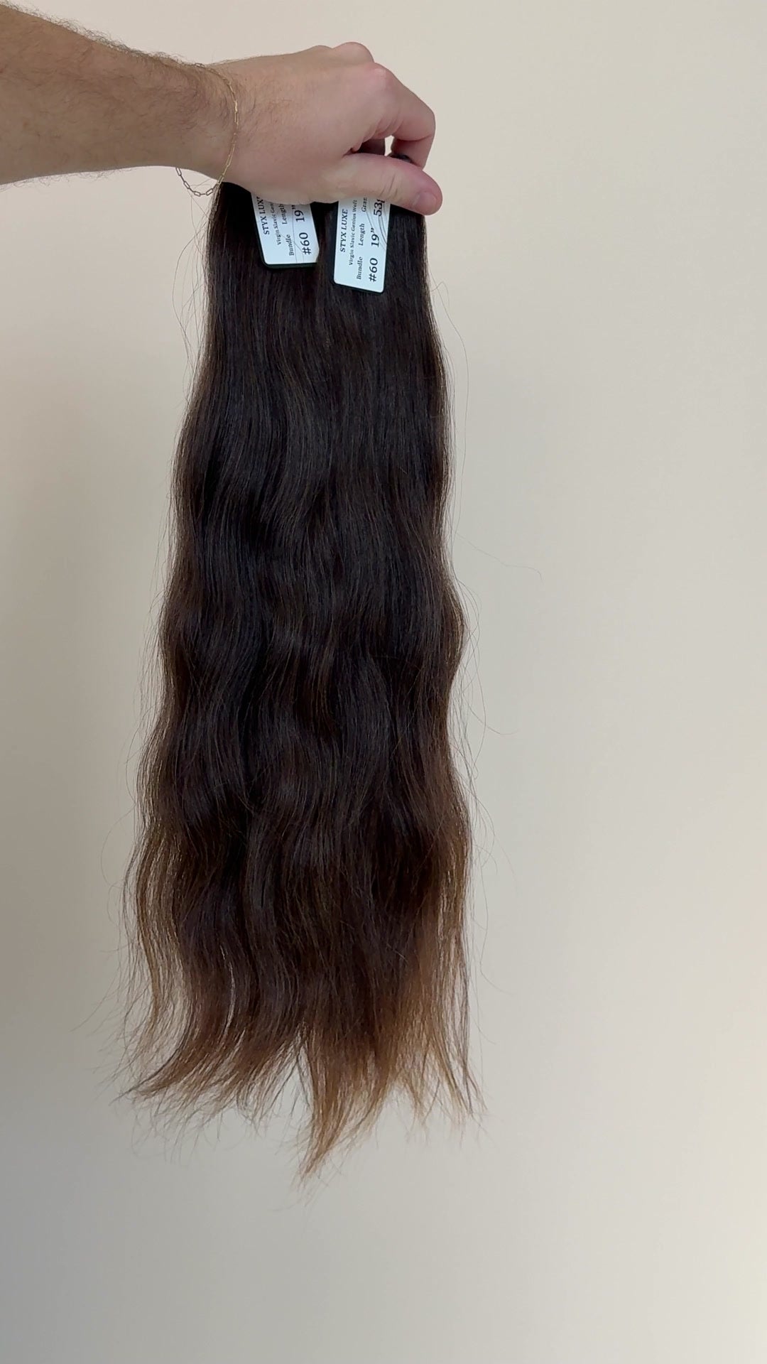 19" Virgin Slavic Hair Genius Weft #60