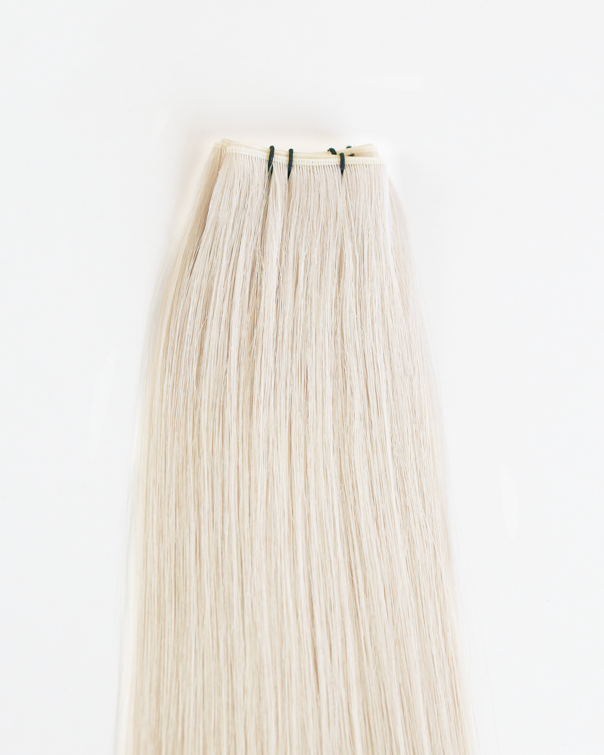 *NEW COLOR* Pearl White Blonde Genius Wefts (12" Wide 3 Pack)