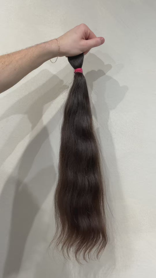 22" Virgin Slavic Ponytail Bundle #009