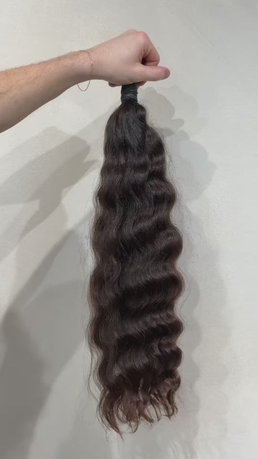 23" Virgin Slavic Ponytail Bundle #013