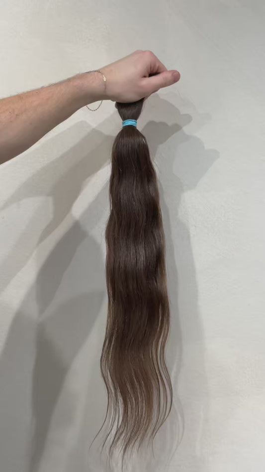 22" Virgin Slavic Ponytail Bundle #004