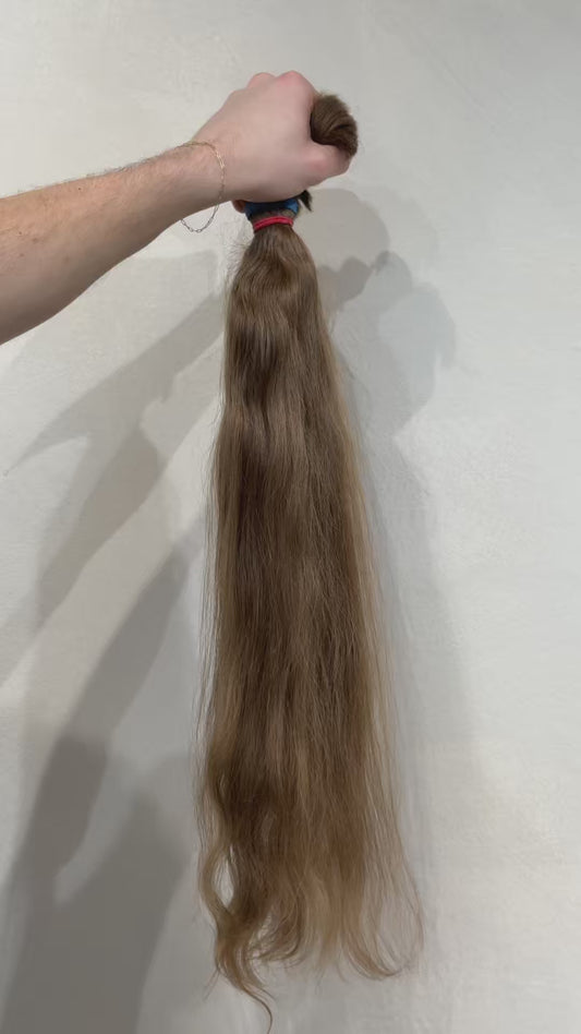 24" Virgin Slavic Ponytail Bundle #014