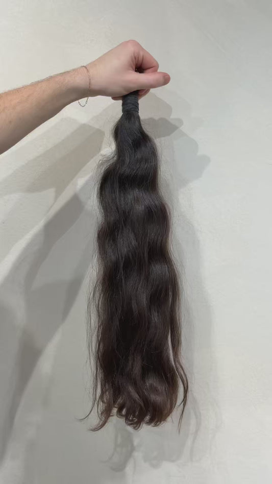 21" Virgin Slavic Ponytail Bundle #006