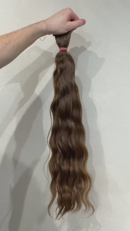 23" Virgin Slavic Ponytail Bundle #012